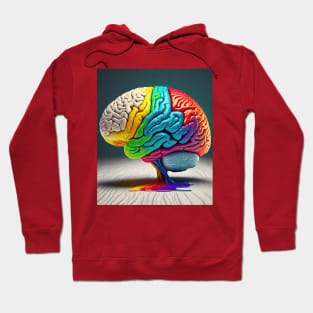 Multicolored brain Hoodie